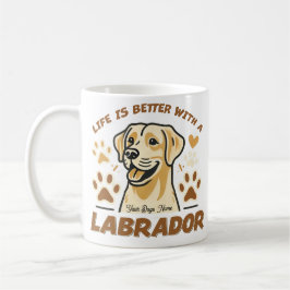 Personlig Mugg - Livet är Bättre med en Labrador