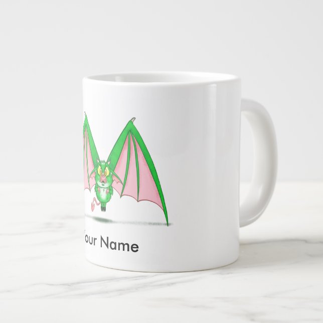 Personlig mugg med M-monstertecken Jumbo Mugg (Framsida höger)