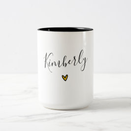 Personlig mugg med Namn och hjärta
