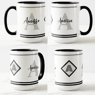 Personlig mugg med namn och initialer som present