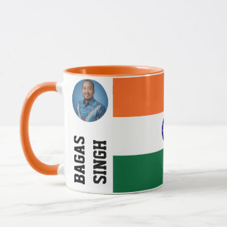 Personlig mugg med 'We Love India' och indisk arv