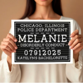 Personlig mugg Shot Signs, Födelsedagsfest Poster