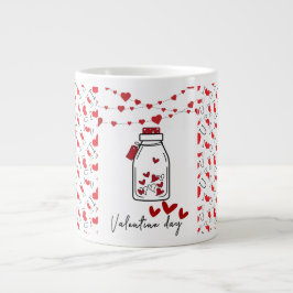 Personlig mugg till Alla hjärtans dag | Romantiskt Jumbo Mugg