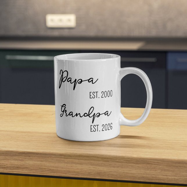 Personlig mugg till farfar som present till ny far (grandparent gift, new grandma gift, new grandpa gift, mothers day gift, christmas gift for gradma,)