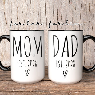 Personlig mugg till mamma och pappa, present till 
