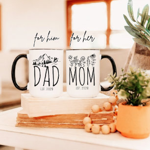 Personlig mugg till mamma och pappa, present till 