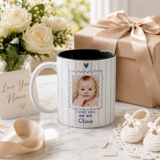 Personlig mugg till mormor med bebisfoto