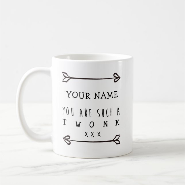 Personlig mugg - Twonk - rolig mugg (Vänster)
