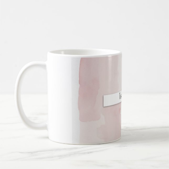 Personlig, mugg, vattenfärg kaffemugg (Vänster)