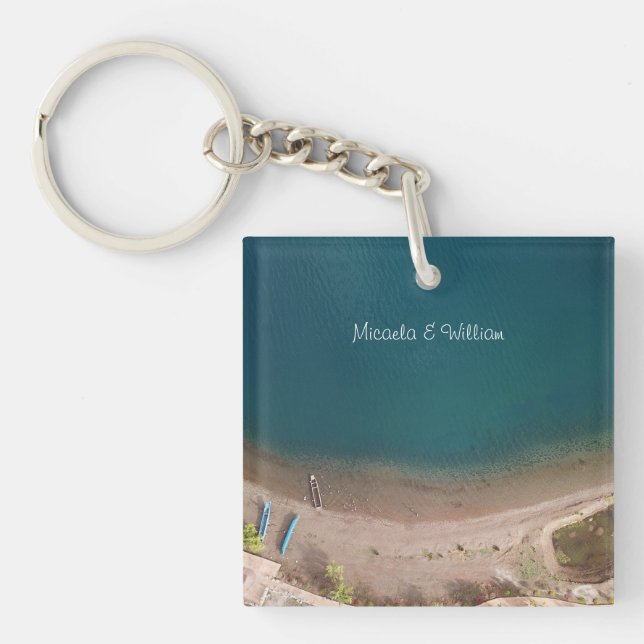Personlig Multifärgad Sandy Beach Ocean View (Framsidan)