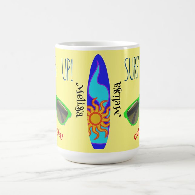 Personlig Multifärgad Surfans upp-klassiskt kaffe  Kaffemugg (Center)