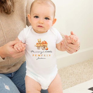 Personlig Mummy's Little Pumpkin Halloween Fall T Shirt
