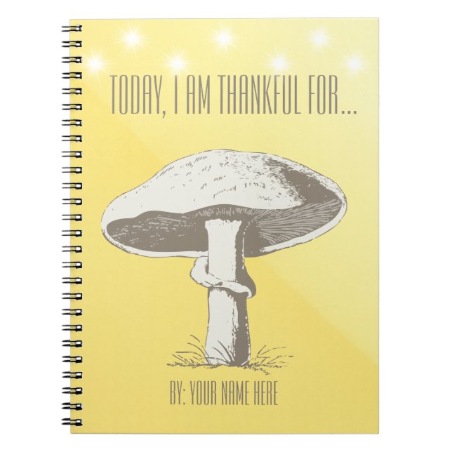 Personlig Mushroom Journal Anteckningsbok (Framsidan)