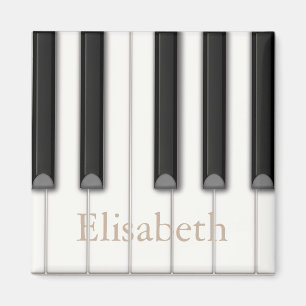 Personlig Music i Piano Nycklar , vacker realism Magnet
