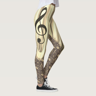 Personlig Music Note Gitarr Plektrum Leggings
