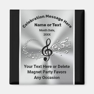 Personlig Music Note Party favors, valfri Tillfäl Magnet