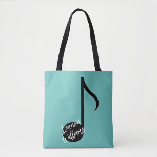 Personlig Music Note Toit Bag Tygkasse