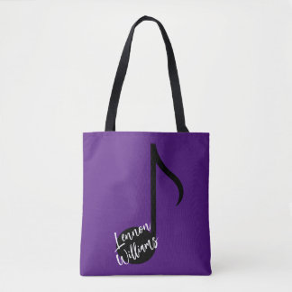 Personlig Music Note Toit Bag Tygkasse