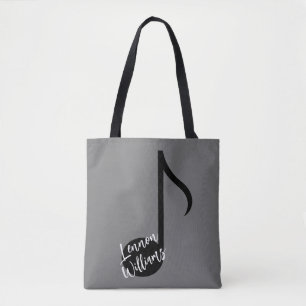 Personlig Music Note Toit Bag Tygkasse