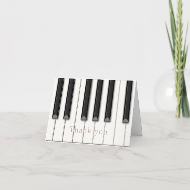 Personlig Music  Piano Nycklar Anteckningskort (Framsida)