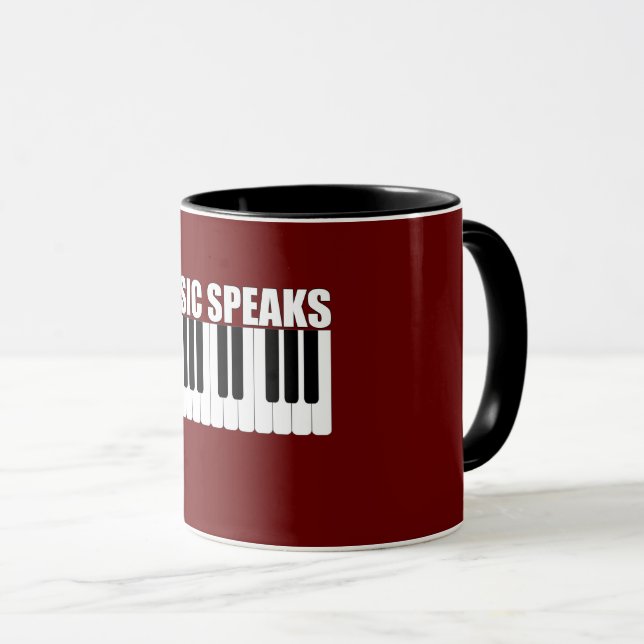 Personlig Music Speaks inspirationsoffert Mugg (Framsida höger)