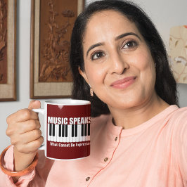 Personlig Music Speaks inspirationsoffert Mugg