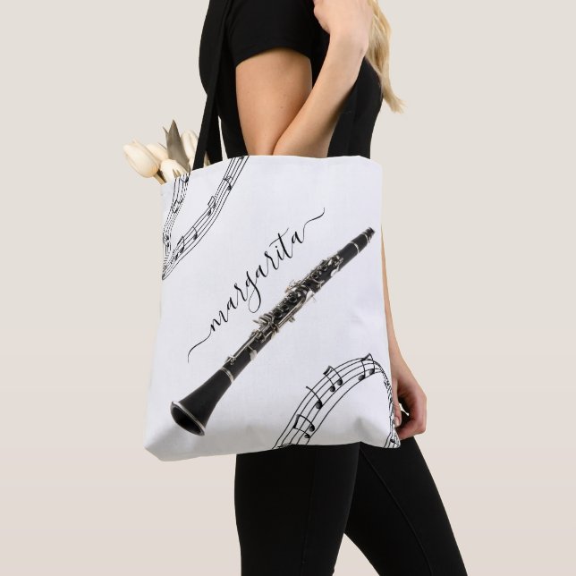 Personlig Musical Tote Bag Tygkasse (Närbild)