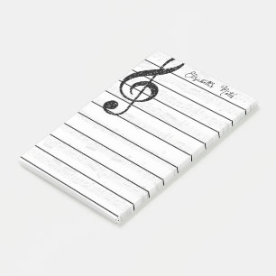 Personlig musik post-it block