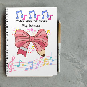 Personlig musiklärare, musiknot coquette anteckningsbok