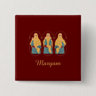 Personlig Muslimah Illustration-knapp Knapp