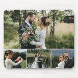 Personlig musmatta med 4 fotokollage