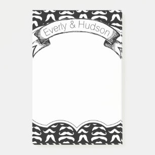 Personlig Mustache Hipster Post-it® Notes Post-it Block