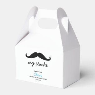 Personlig Mustache-tema 1:a födelsedag party Presentaskar