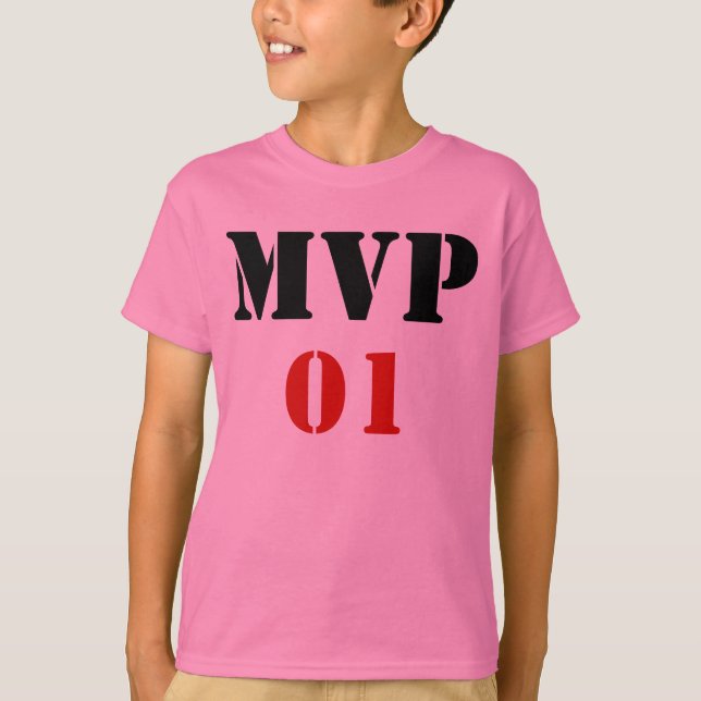 Personlig MVP T-Shirt w/namn på baksidan (Framsida)