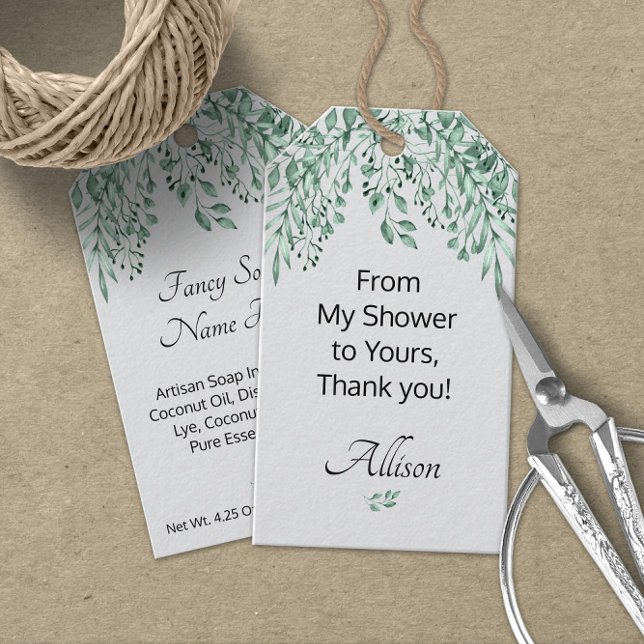 Personlig My Shower to Yours Konsthantverk Tvål Presentetikett (Skapare uppladdad)