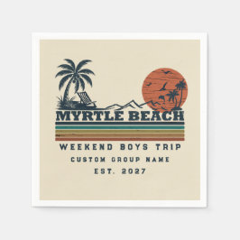 Personlig Myrtle Beach Helg Svärmningsparty Pappersservett
