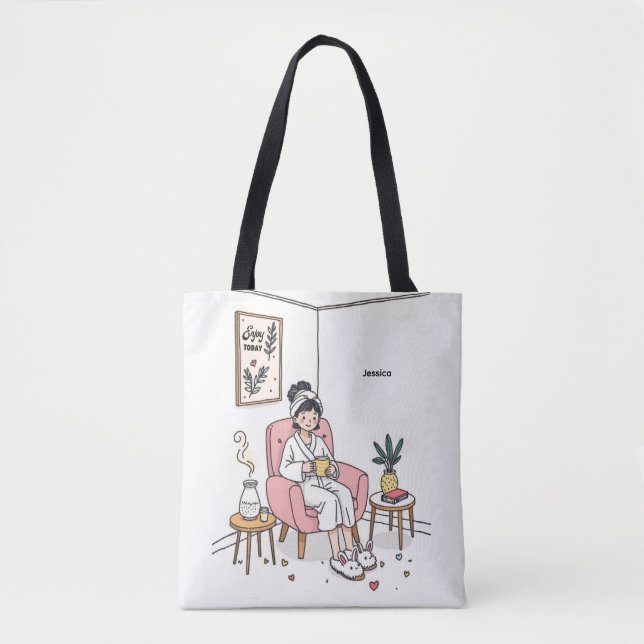 Personlig Mysig Dotterpresent Cute Självomsorg Tygkasse (Framsida)