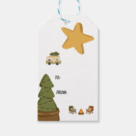 Personlig Mysig Jul-Camper Presentetikett