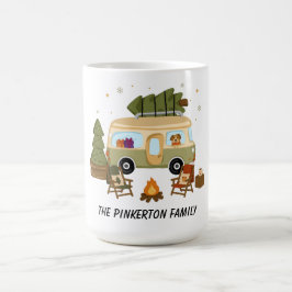 Personlig Mysig Julcamper Kaffemugg