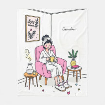 Personlig Mysig Mormor Present Mjuk Avslappnande S