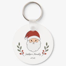 Personlig Mysig Tomte Jul Nyckelring