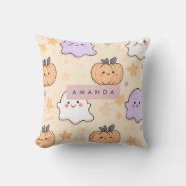 Personlig Mysigt Fall Halloween Ghost Pumpkin Kudde