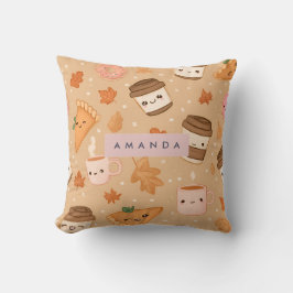 Personlig Mysigt höstfälla Pumpkin Paj-kaffe Kudde