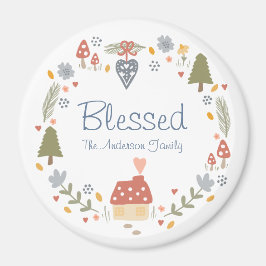 Personlig: Mysigt Land Cottage Hygge Magnet