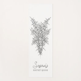 Personlig mystic "Namn Helig Space" Yoga Mat