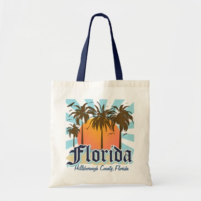 Personlig (någon stad eller strand) Florida Tygkasse (Framsidan)