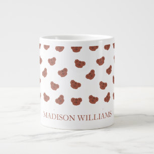 Personlig Nalle Mugg Cute Anpassningsbar Gift Jumbo Mugg