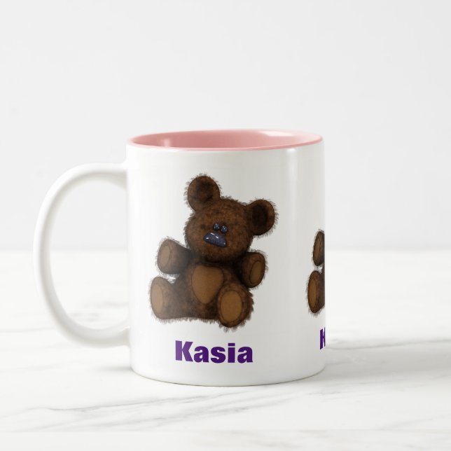 Personlig nalle mugg - kubek (Vänster)