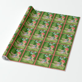 Personlig Nalle Picnic Village Presentpapper