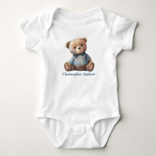 Personlig Nallebjörn Baby Pojke Söt Present T Shirt